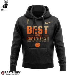 Best Is The Standard 2023 National Champs Coach Dabo Swinney Black Design 3D Hoodie Longpant Cap Set