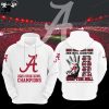 Alabama Crimson Tide 2023 SEC Football Conference Champions Red Elephants Mascot Design 3D Hoodie