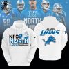 2023 NFC North Division Champions Detroit Lions Mascot Black Design 3D Hoodie