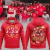 2023 AFC West Champions It’s A Lock  NFL Logo Red Design 3D Hoodie Longpant Cap Set