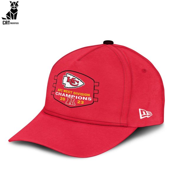2023 AFC West Champions It’s A Lock Kansas City Chiefs NFL Logo Design 3D Hoodie Longpant Cap Set