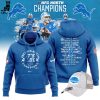 2023 NFC North Division Champions Detroit Lions Nike Blue Design 3D Hoodie