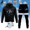 2023 NFC North Champions Detroit Lions Nike Gray Design Hoodie Longpant Cap Set
