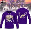 2024 Sugar Bowl Champions  Washington Huskies Purple Logo Design 3D Hoodie