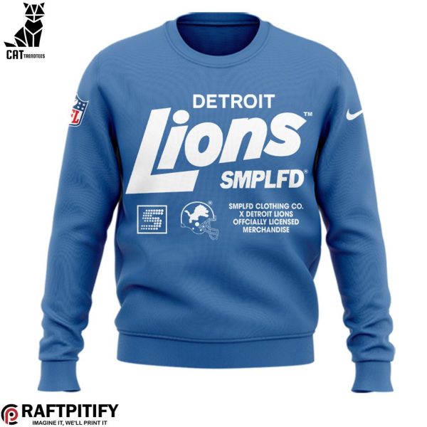 2024 Detroit Lions NFL Nike Logo Blue Design 3D Sweater