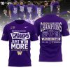 2023 Pac-12 Football Conference Champions Washington Huskies Full Purple Design 3D T-Shirt