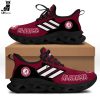 Alabama Crimson Tide Logo Full Black Design Max Soul Shoes