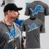 Limited Edition Detroit Lions NFL 2024 ALL GRIT Black Logo Design 3D T-Shirt
