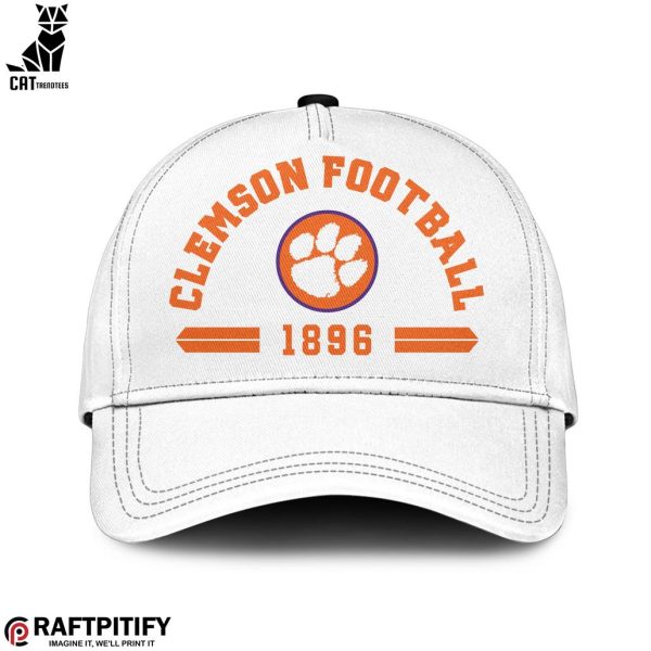 Clemson Tigers Football 1896 Nike Logo White Design Hoodie Longpant Cap Set