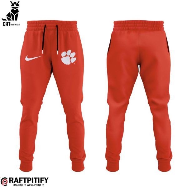 Clemson Tigers Football Coach Dabo Swinney Nike Logo Orange Design Longpant Cap Set