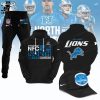 Detroit Lions 2023 NFC North Division Champions Nike White Logo Hoodie Longpant Cap Set
