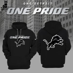 Detroit Lions One Detroit One Pride Nike Black Design 3D Hoodie