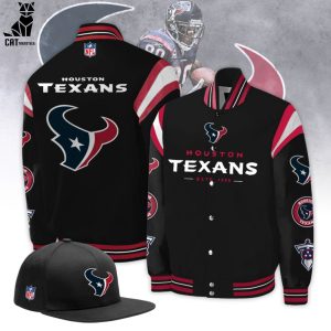 Houston Texans ESTD 1999 NFL Logo Black Design Baseball Jacket