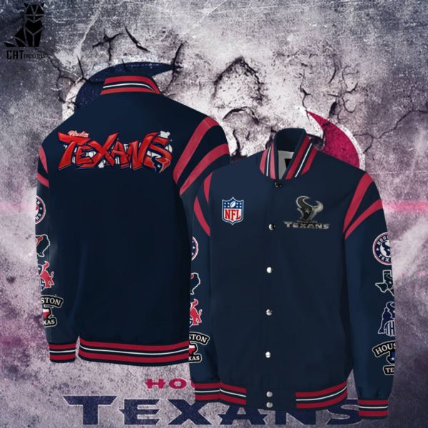 Houston Texans ESTD 1999 NFL Logo Blue Design Baseball Jacket