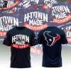 Houston Texans NFL Playoffs 2023 Nike Logo White Design 3D T-Shirt