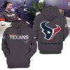 Houston Texans Red Mascot Design 3D Hoodie