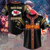 Kansas City Chiefs Champions Super Bowl LVII Logo Design Baseball Jersey