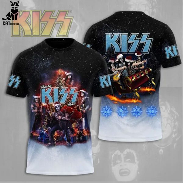 Kiss Band Apparels Black Design 3D Hoodie