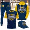 Michigan Wolverines 2023 National Champions Go Yellow Design Hoodie Longpant Cap Set