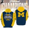 Michigan 2023 National Champions Wolverines 23 24 Blue Michigan Blue Design 3D Hoodie