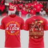 NFL Kansas City Chiefs Champions It’s A Lock Red Design 3D T-Shirt