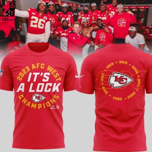 NFL Kansas City Chiefs Champions It’s A Lock Red Design 3D T-Shirt