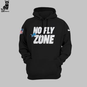 No Fly Zone Coach Dan Campbell Detroit Lions NFL Black Design 3D Hoodie Longpant Cap Set