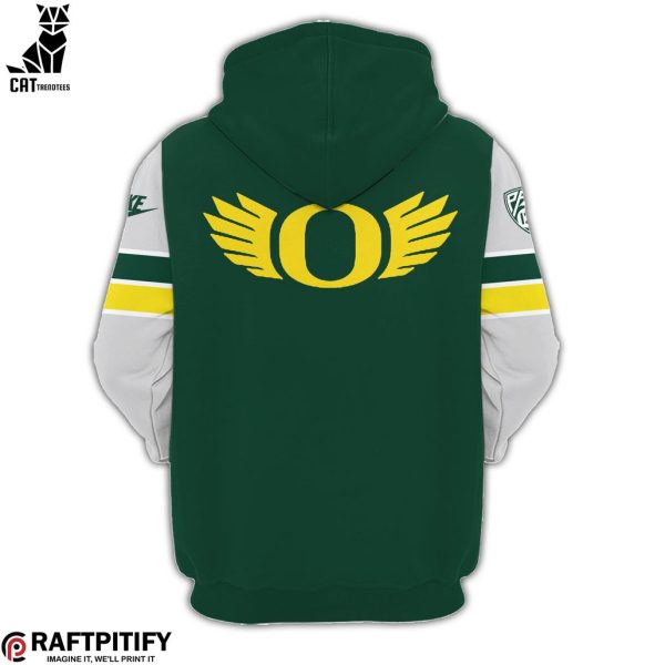 Oregon Ducks Football Green Nike Logo Design 3D Hoodie