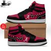 Personalized Alabama Crimson Tide Nike White Logo Design Air Jordan 1 High Top