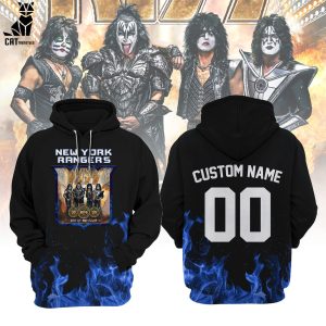 Personalized New York Rangers Kiss Limited Black Design 3D Hoodie