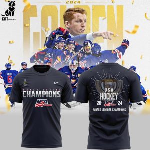 USA Hockey World Junior Ice Hockey Champions 2024  T-Shirt