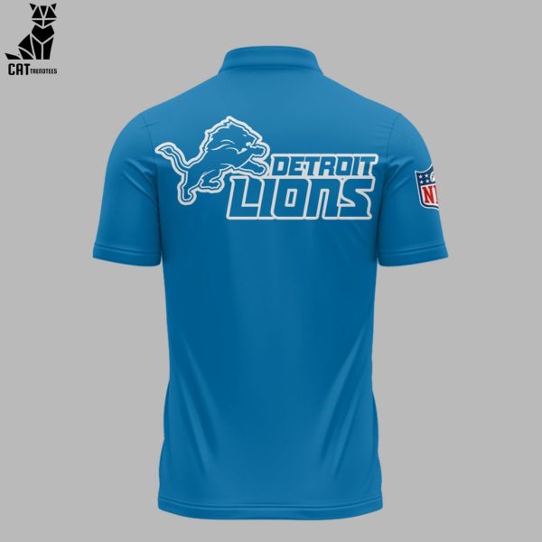 We Looked Hungry We Played Hungry Detroit Lions Football Blue NFL Logo Design 3D Polo Shirt