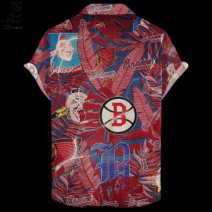 Atlanta Braves Retro Logo Hawaiian Shirt