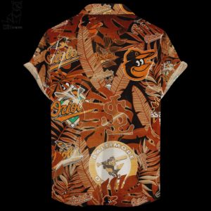Baltimore Orioles Retro Logo Hawaiian Shirt