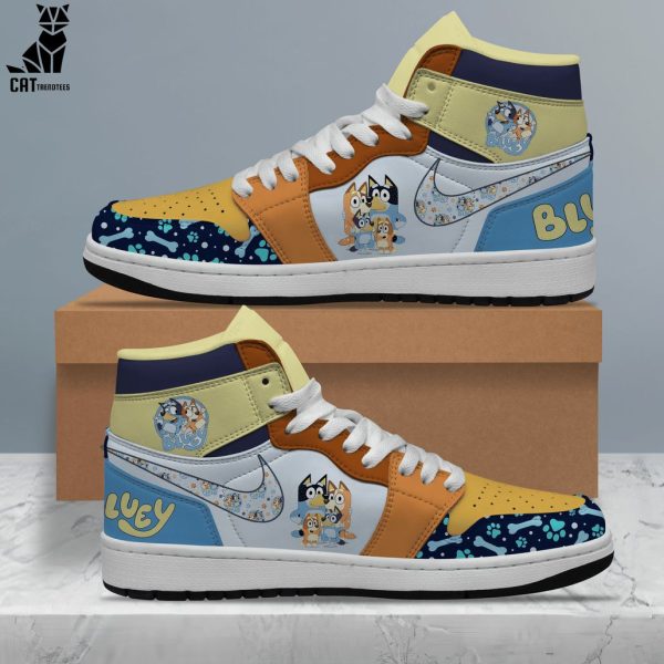 Bluey Nike Mascot Design Air Jordan 1 High Top