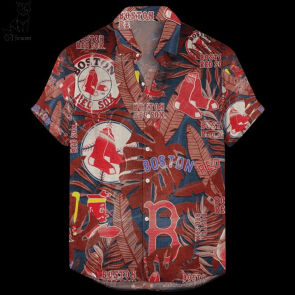 Boston Red Sox Retro Logo Hawaiian Shirt