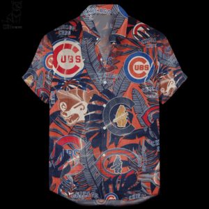 Chicago Cubs Retro Logo Hawaiian Shirt