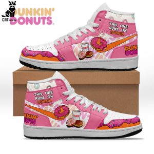 Dukkin Donuts Nike Pink Design Air Jordan 1 High Top