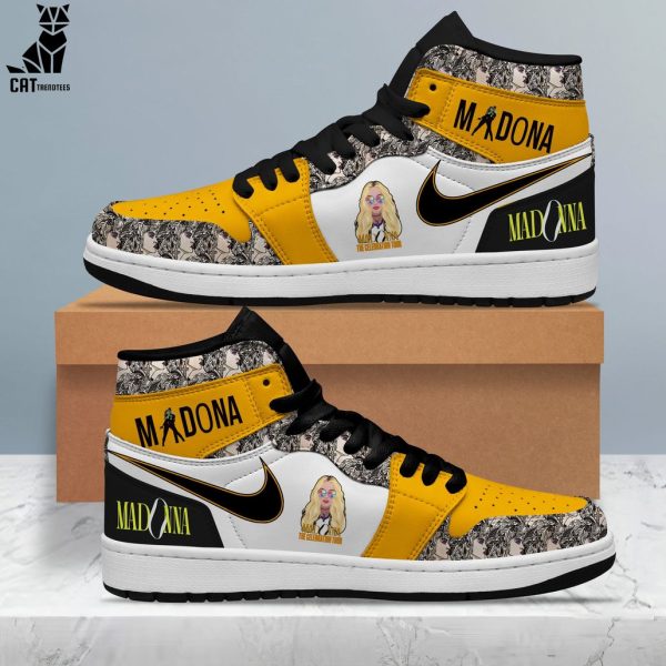 Madona Nike Portrait Design Air Jordan 1 High Top Air Jordan 1 High Top