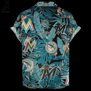 Miami Marlins Retro Logo Hawaiian Shirt