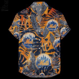 New York Mets Retro Logo Hawaiian Shirt