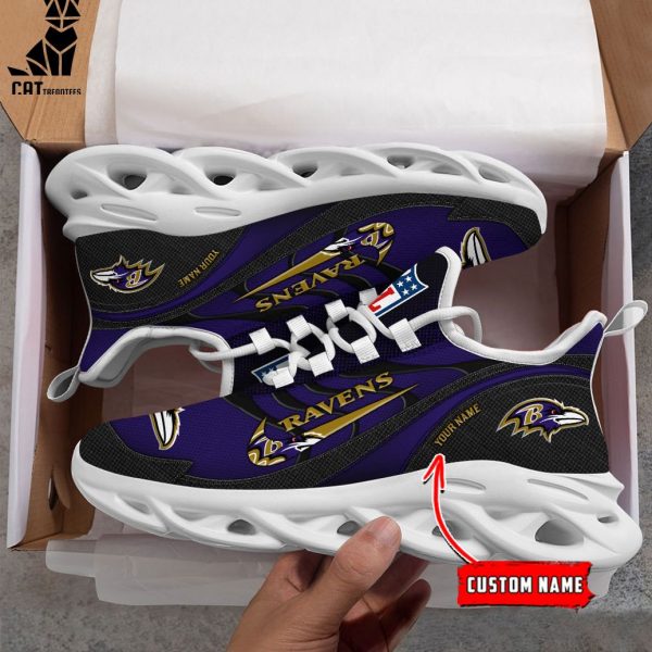 NFL Baltimore Ravens Personalized Max Soul Shoes