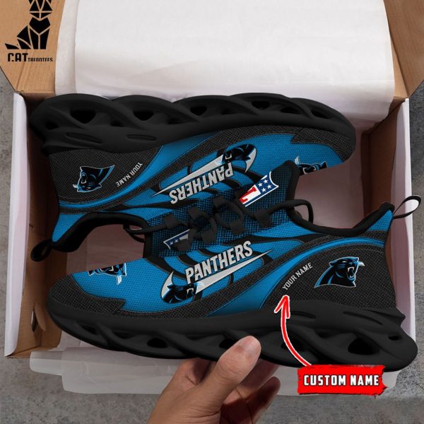 NFL Carolina Panthers Personalized Max Soul Shoes