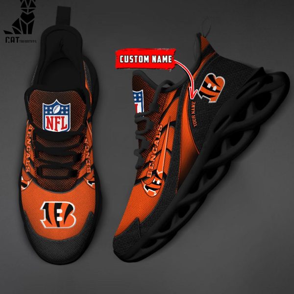 NFL Cincinnati Bengals Personalized Max Soul Shoes
