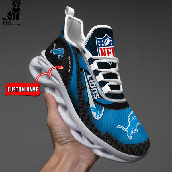 NFL Detroit Lions Personalized Max Soul Shoes