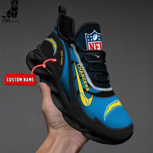 NFL Los Angeles Chargers Personalized Max Soul Shoes