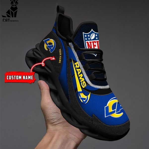 NFL Los Angeles Rams Personalized Max Soul Shoes