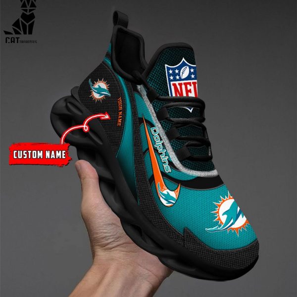 NFL Miami Dolphins Personalized Max Soul Shoes