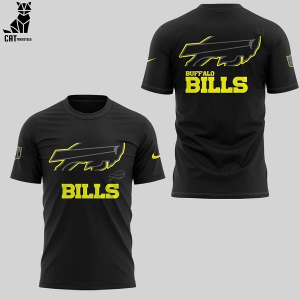 NFL Special Josh Allen Buffalo Bills Black Mascot Design 3D T-Shirt