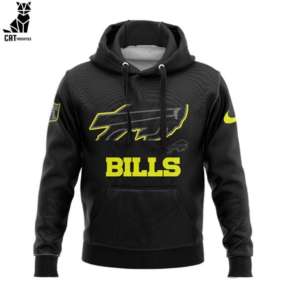 NFL Special Josh Allen Buffalo Bills Football Black Nike Logo Design 3D Hoodie Longpant Cap Set